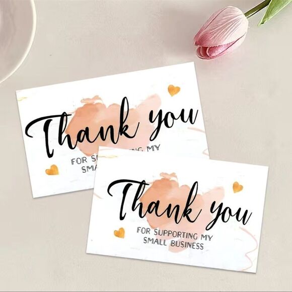 50pcs Thank You Cards Small Business 2.1 X 3.5” Thank You For Your Order Cards - Picture 1 of 5